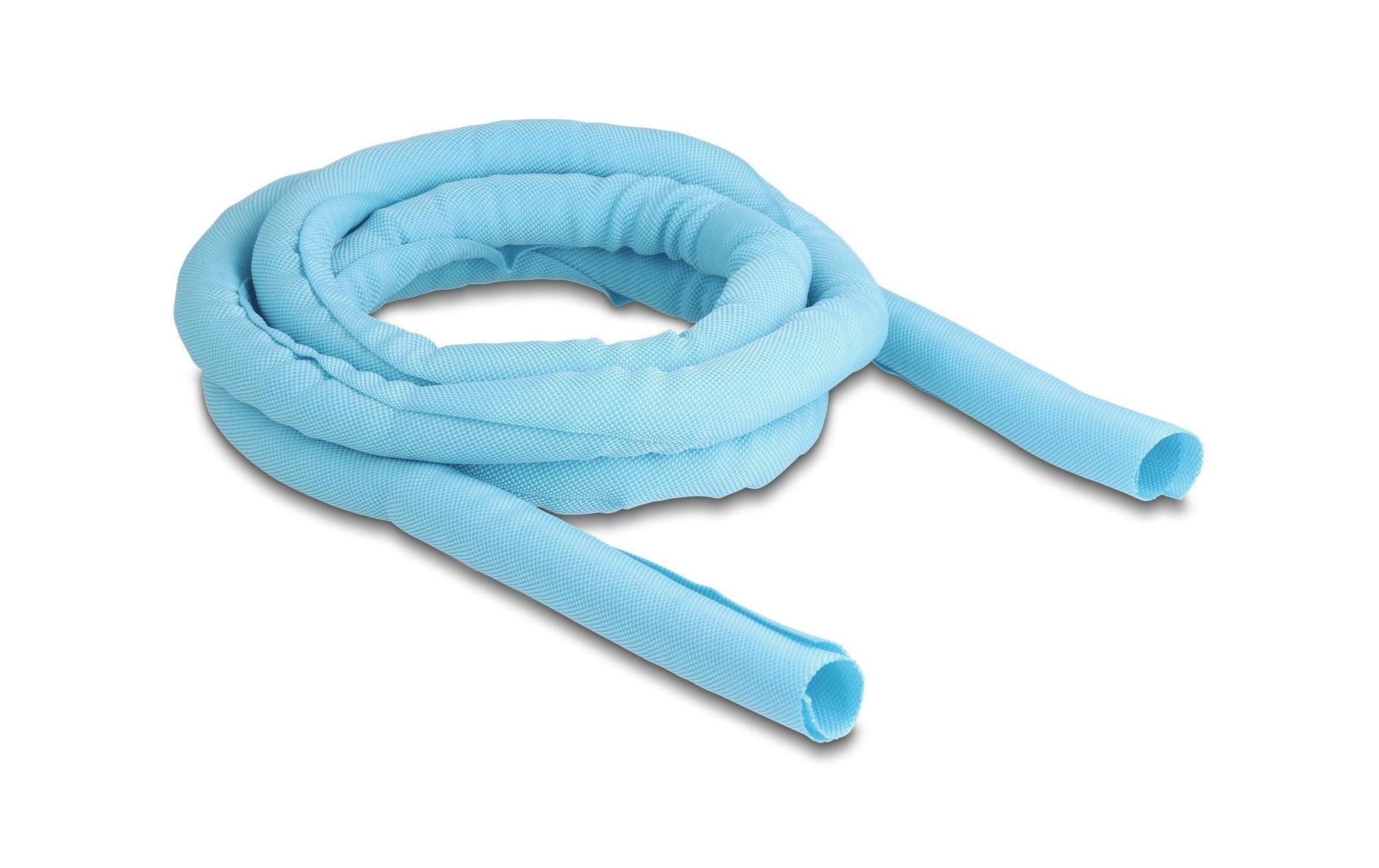DeLOCK Kabelschlauch, Ø 19 mm, 2 m, zuschneidbar, selbstschliessend, hitzebeständig – blau