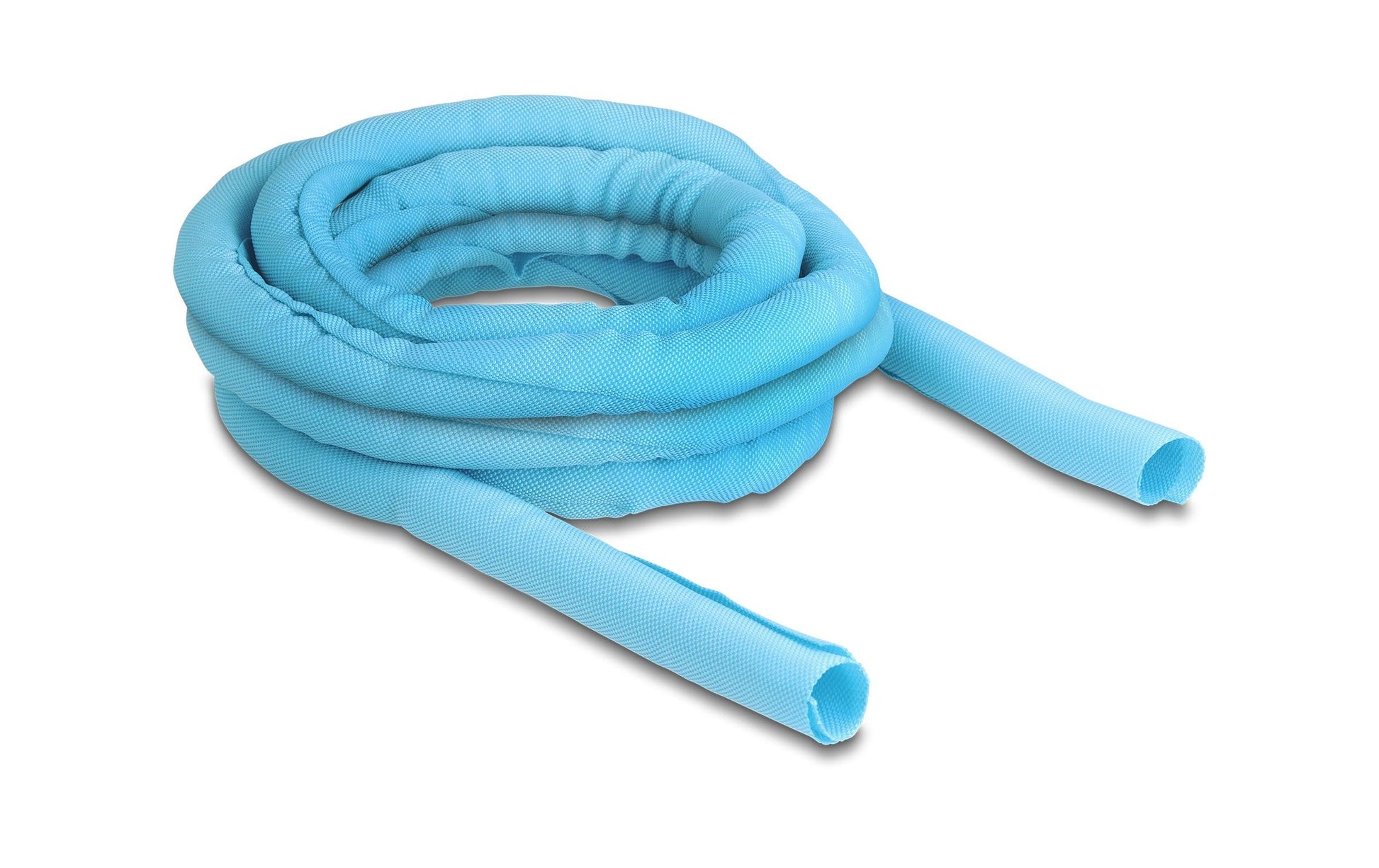 DeLOCK Kabelschlauch, Ø 19 mm × 5 m, Polyester, selbstschliessend, hitzebeständig, wiederverwendbar – Blau