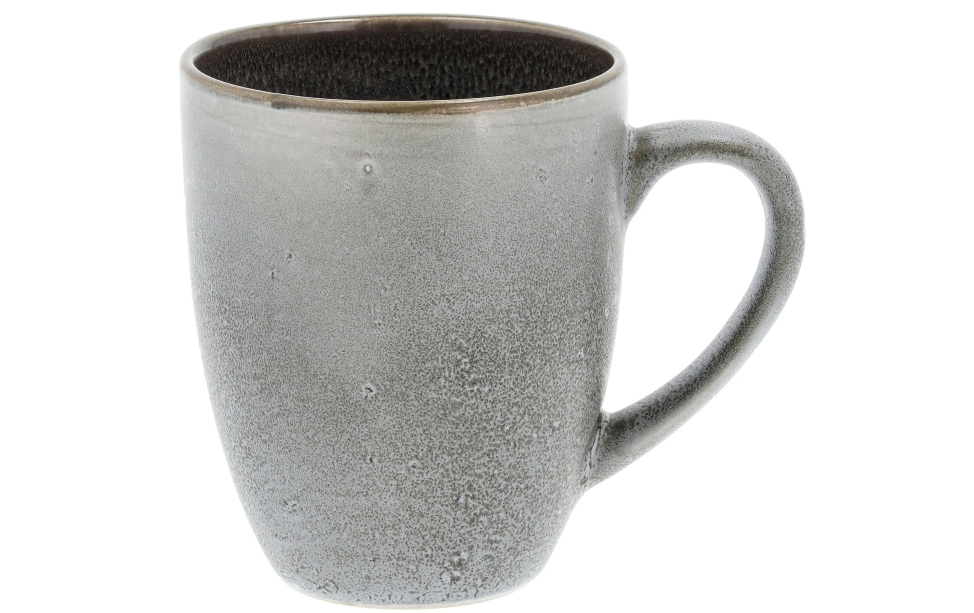 BITZ Kaffeetasse – 4er Set, 300 ml, Ø 8,5 cm, Steinzeug, Grau, spülmaschinenfest, mikrowellengeeignet