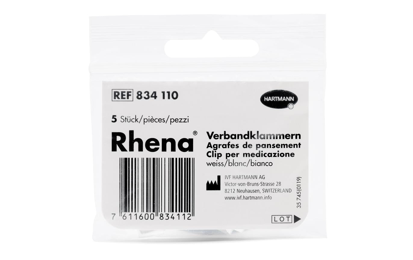 Hartmann Verbandklammern – weiss, latexfrei, 5 Stück