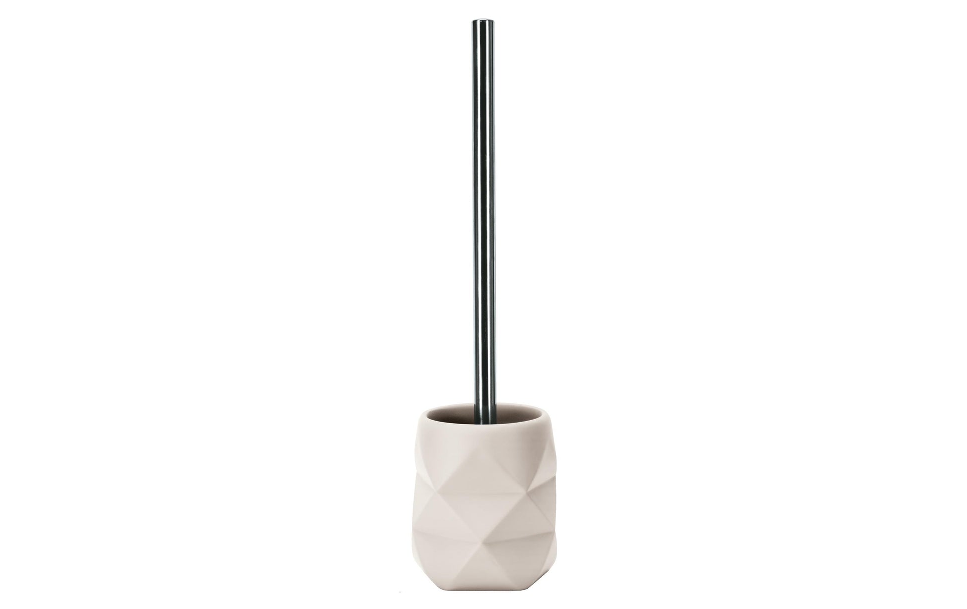 Kleine Wolke WC-Bürstenset – Polyresin, beige, bodenstehend, H 39 cm