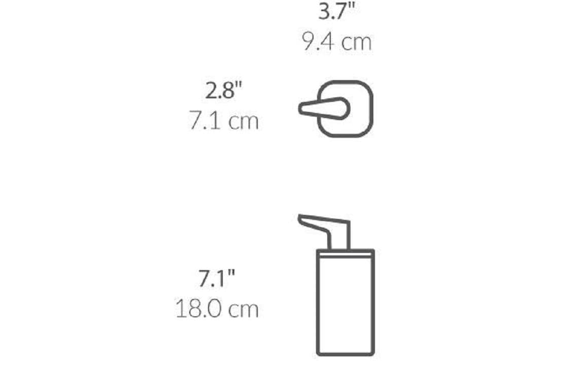 Simplehuman Seifenspender – Edelstahl – 295 ml