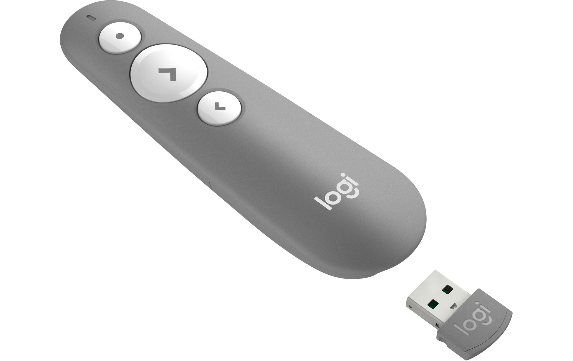 Logitech R500 Fernbedienung – für diverse Geräte – Laser – Grau