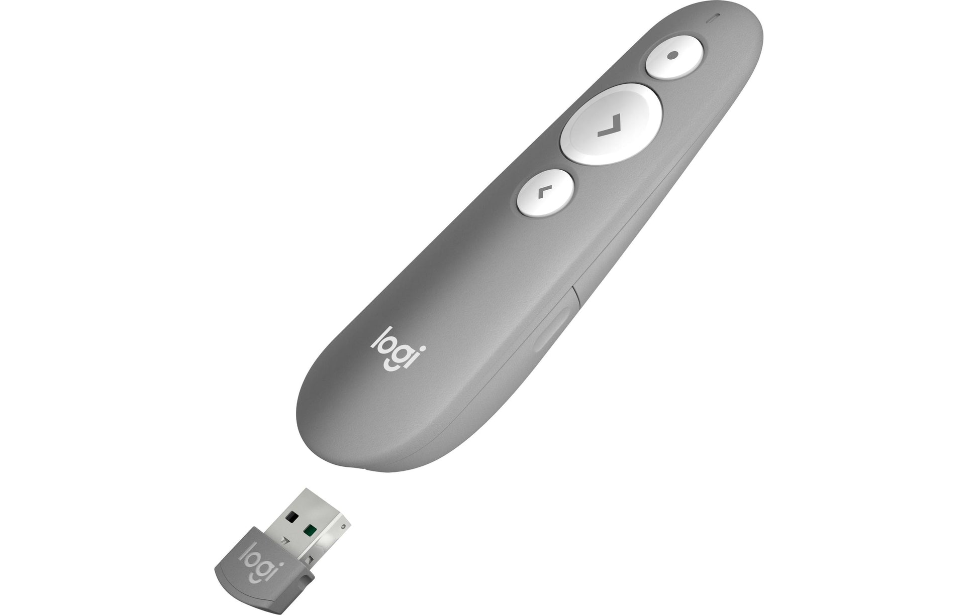 Logitech R500 Fernbedienung – für diverse Geräte – Laser – Grau