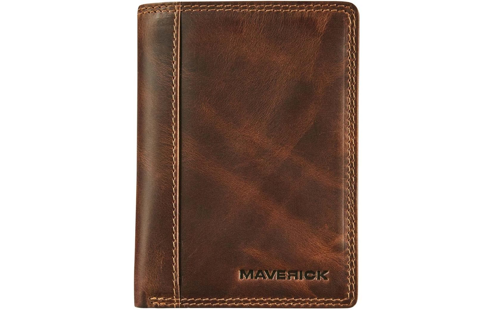 Maverick Kartenetui – RFID-Schutz – 90 × 123 mm – Braun – Leder – 1 Stk.