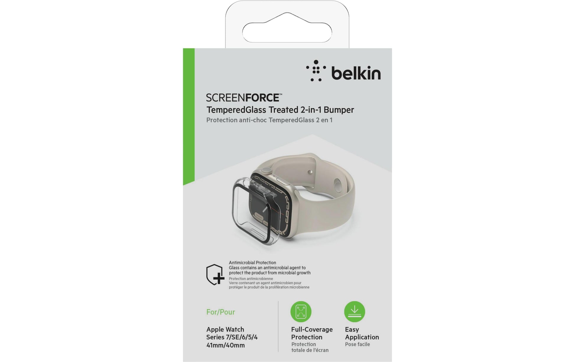 Belkin ScreenForce TemperedCurve 2-in-1 – Displayschutz – für Apple Watch