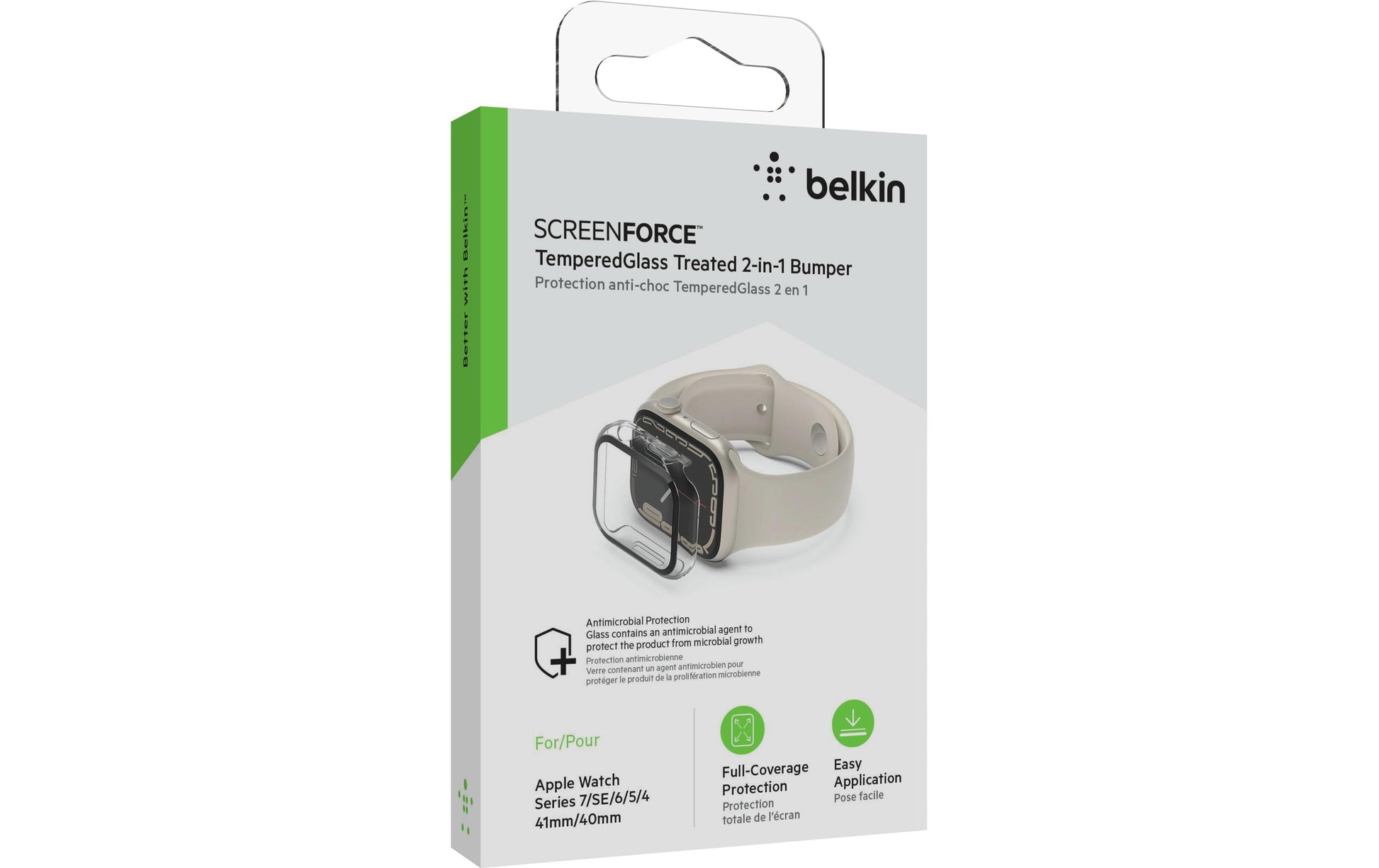 Belkin ScreenForce TemperedCurve 2-in-1 – Displayschutz – für Apple Watch
