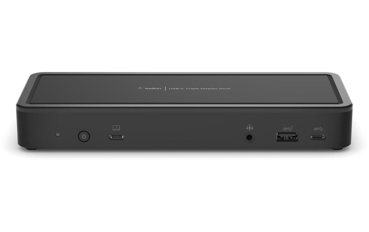 Belkin INC003VFBK Dockingstation – USB-C, 2× DP, 2× HDMI, 5× USB-A, 3× USB-C, 65 W PD, GbE, 3,5 mm Audio