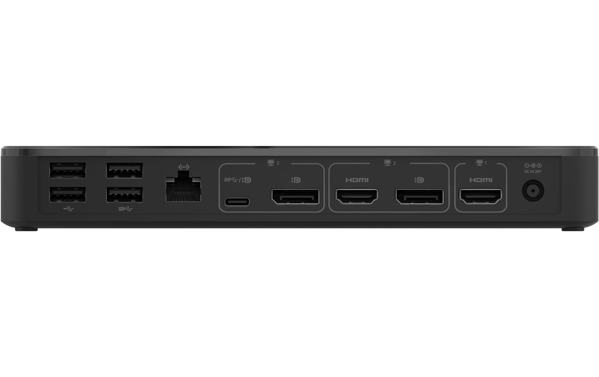 Belkin INC003VFBK Dockingstation – USB-C, 2× DP, 2× HDMI, 5× USB-A, 3× USB-C, 65 W PD, GbE, 3,5 mm Audio