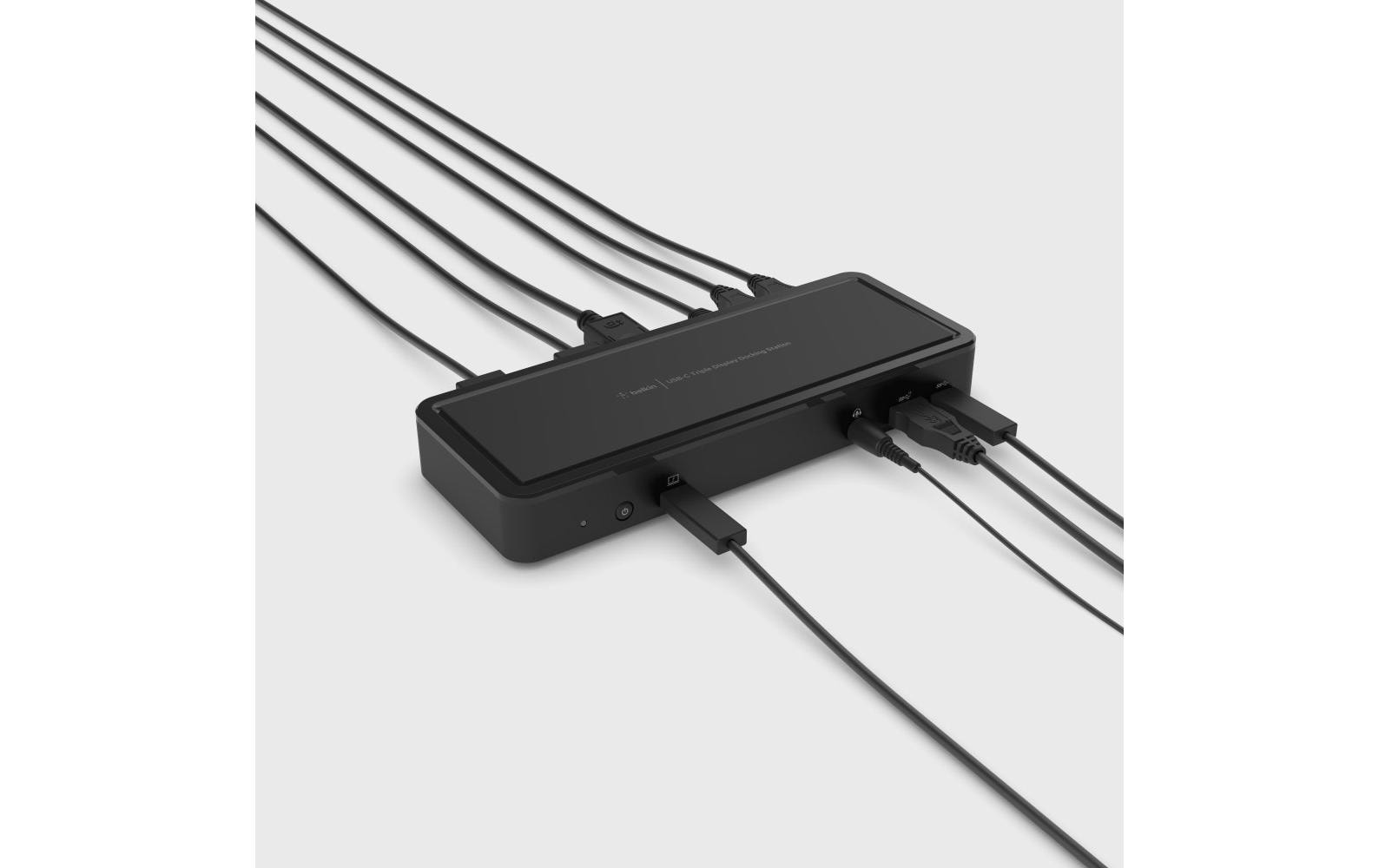 Belkin INC003VFBK Dockingstation – USB-C, 2× DP, 2× HDMI, 5× USB-A, 3× USB-C, 65 W PD, GbE, 3,5 mm Audio