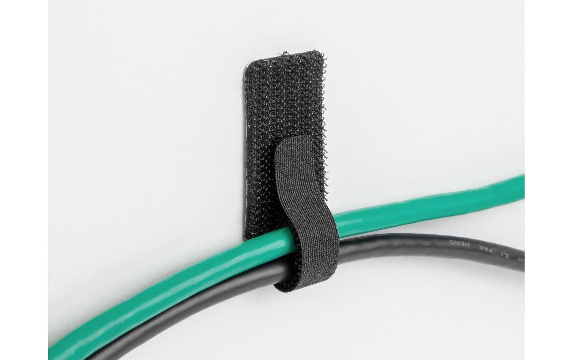 DeLOCK Klettkabelbinder, 90 mm × 24 mm, 10er-Pack – Schwarz