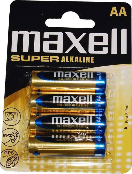 Maxell AA Batterien, Alkaline, 1,5 V – 4 Stk.