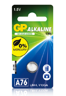 GP Batteries Knopfzelle SR44, Alkaline, 1,5 V – 1 Stk.