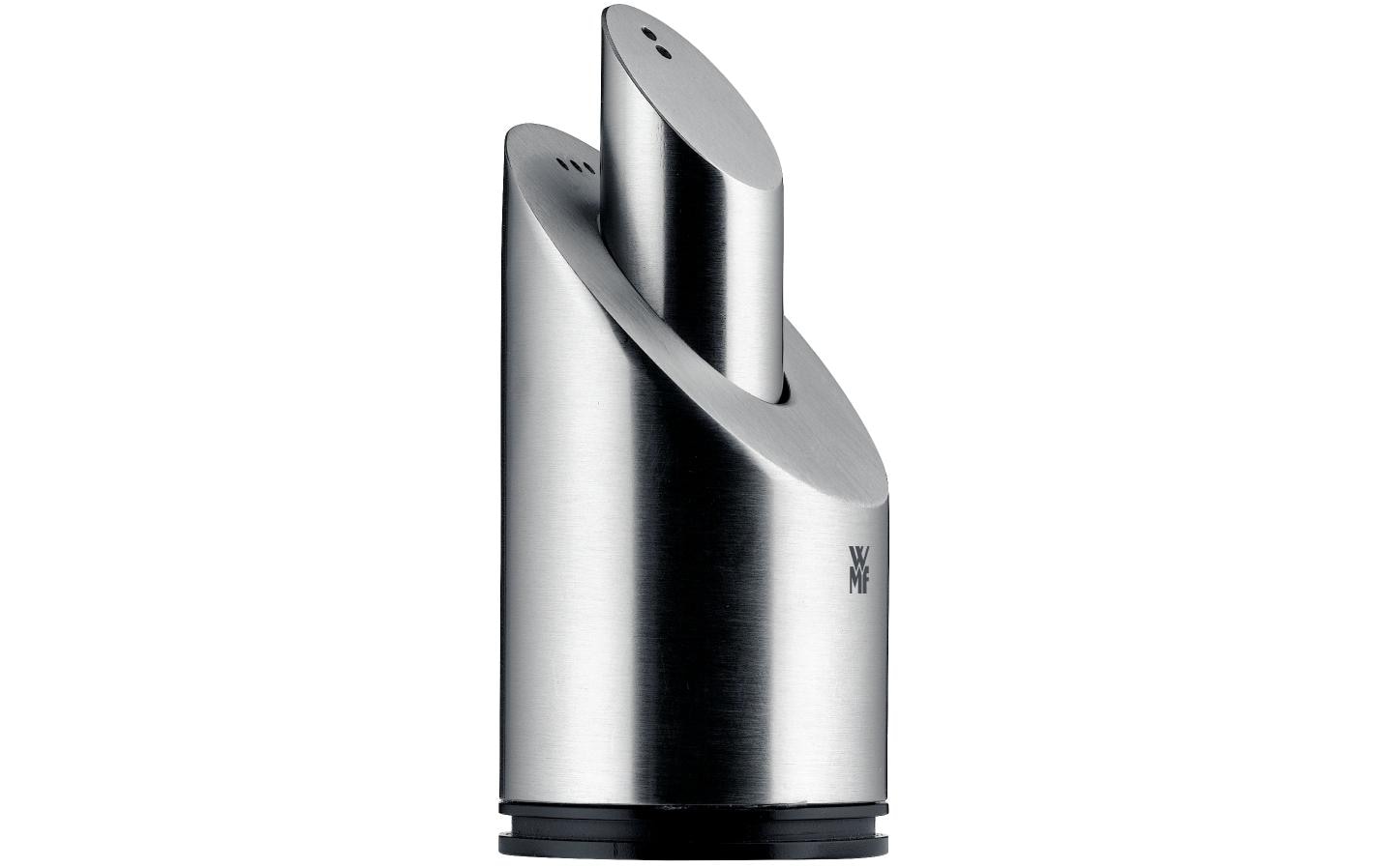 WMF Salz- und Pfeffermühle 2-teilig, Ø 4,5 × 8,6 cm, Edelstahl (Cromargan), Silber
