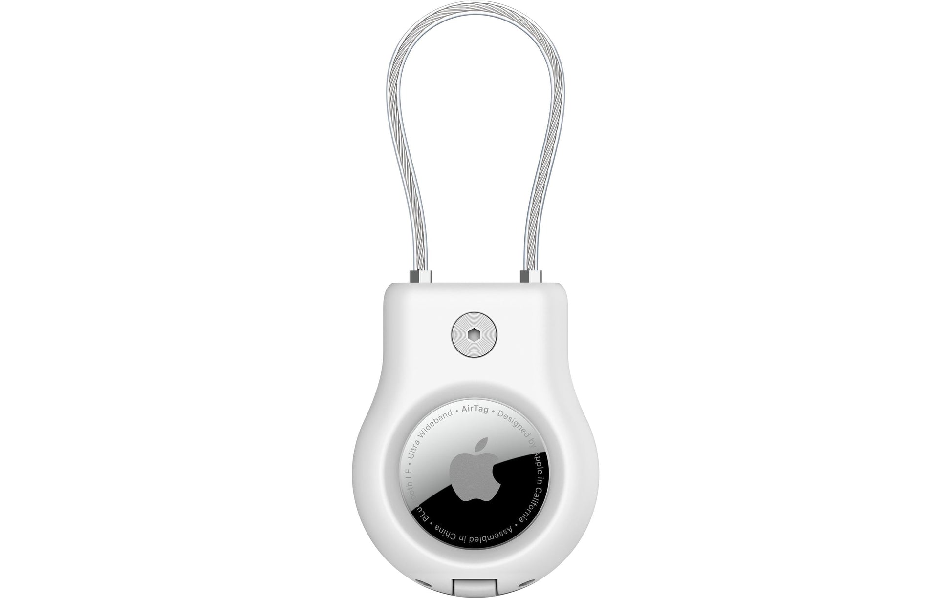 Belkin Hülle – für Apple AirTag, mit Drahtschlaufe, Weiss