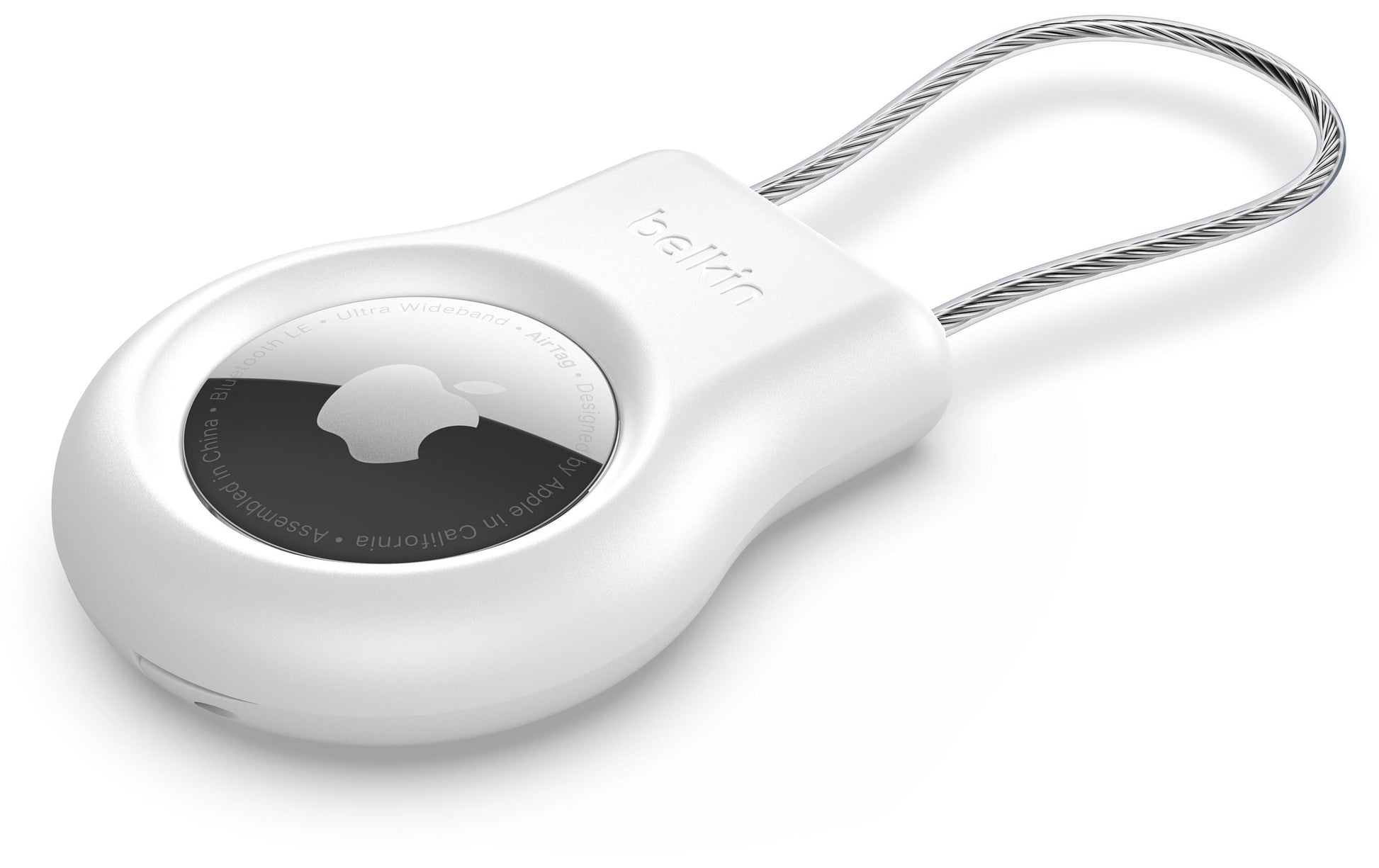 Belkin Hülle – für Apple AirTag, mit Drahtschlaufe, Weiss