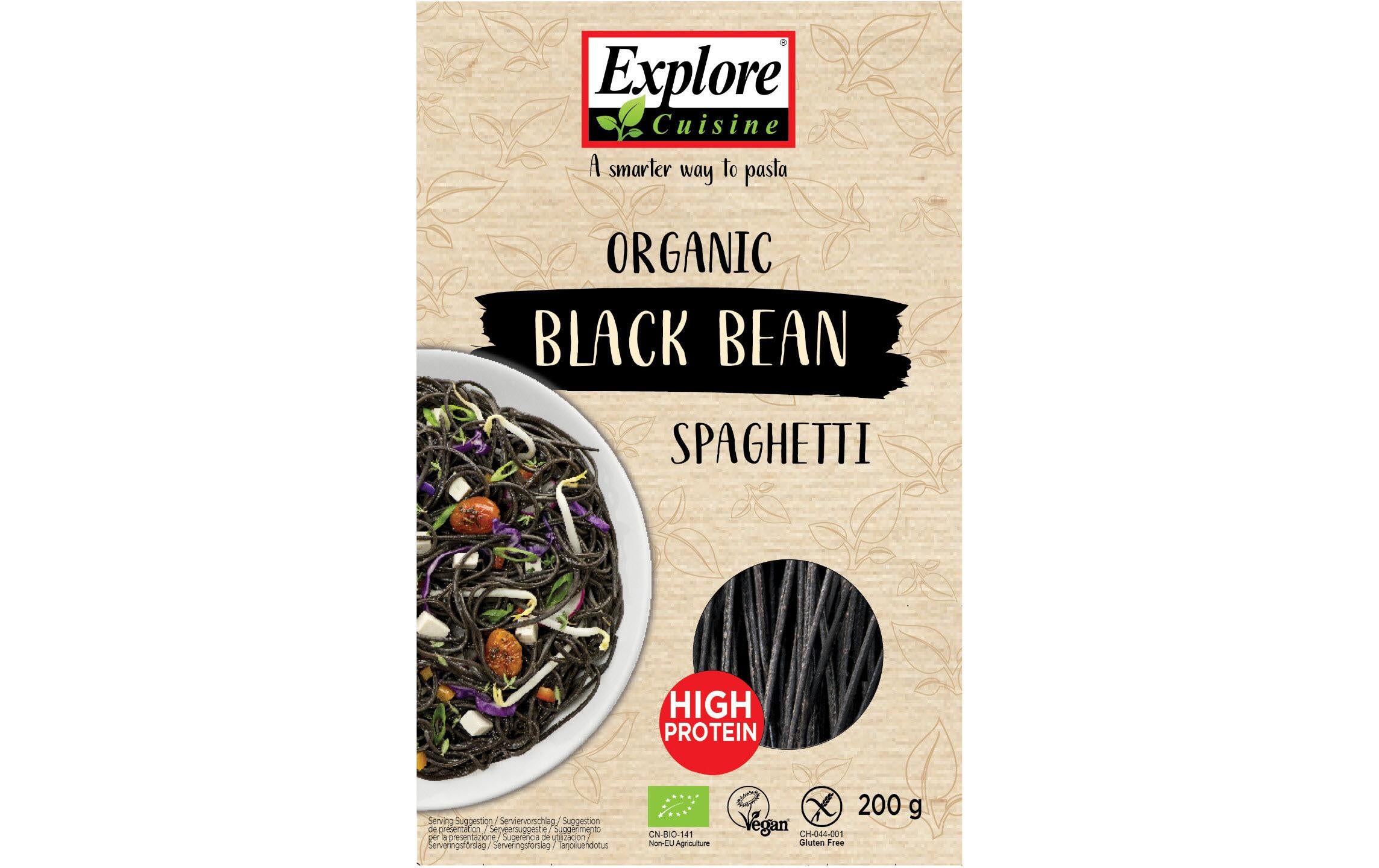 Explore cuisine Spaghetti aus Schwarzen Bohnen – Bio – 200 g