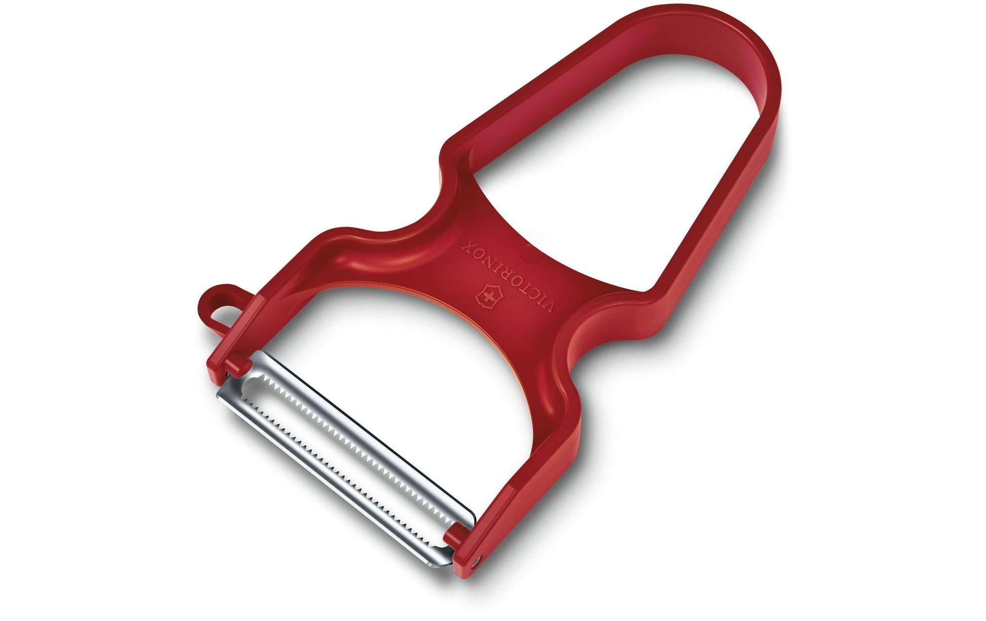 Victorinox Sparschäler 6,5 × 1,2 × 11 cm, Edelstahl/Kunststoff, Mikrozahnung, Rot
