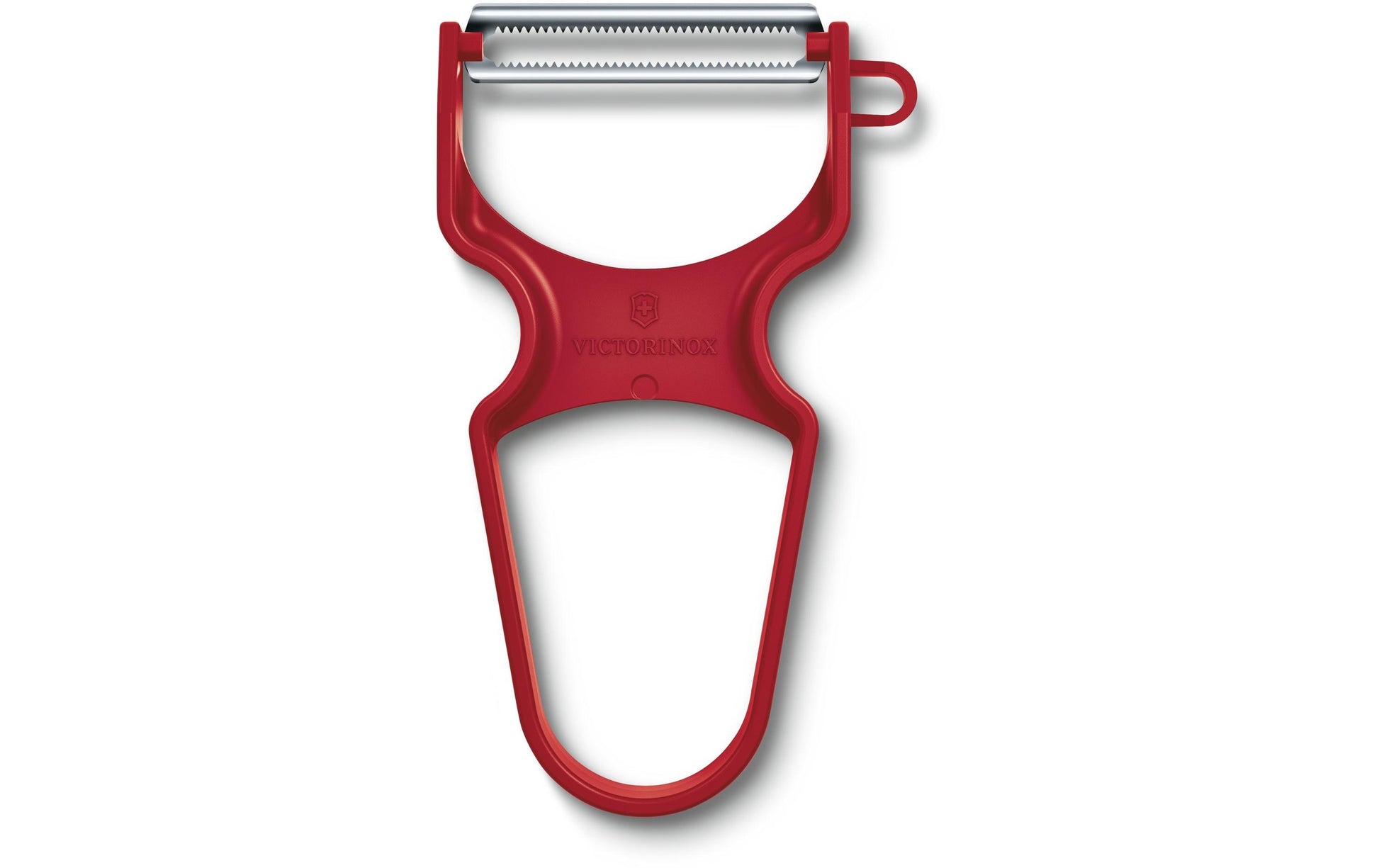 Victorinox Sparschäler 6,5 × 1,2 × 11 cm, Edelstahl/Kunststoff, Mikrozahnung, Rot