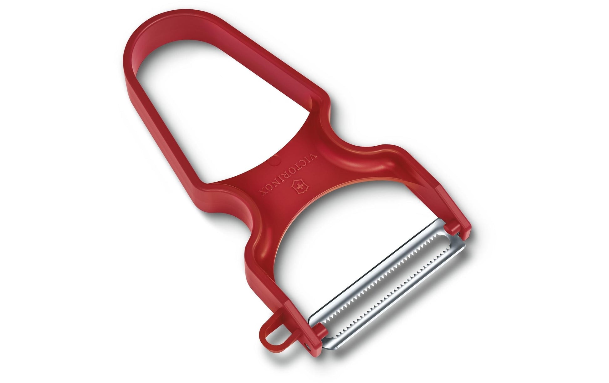 Victorinox Sparschäler 6,5 × 1,2 × 11 cm, Edelstahl/Kunststoff, Mikrozahnung, Rot