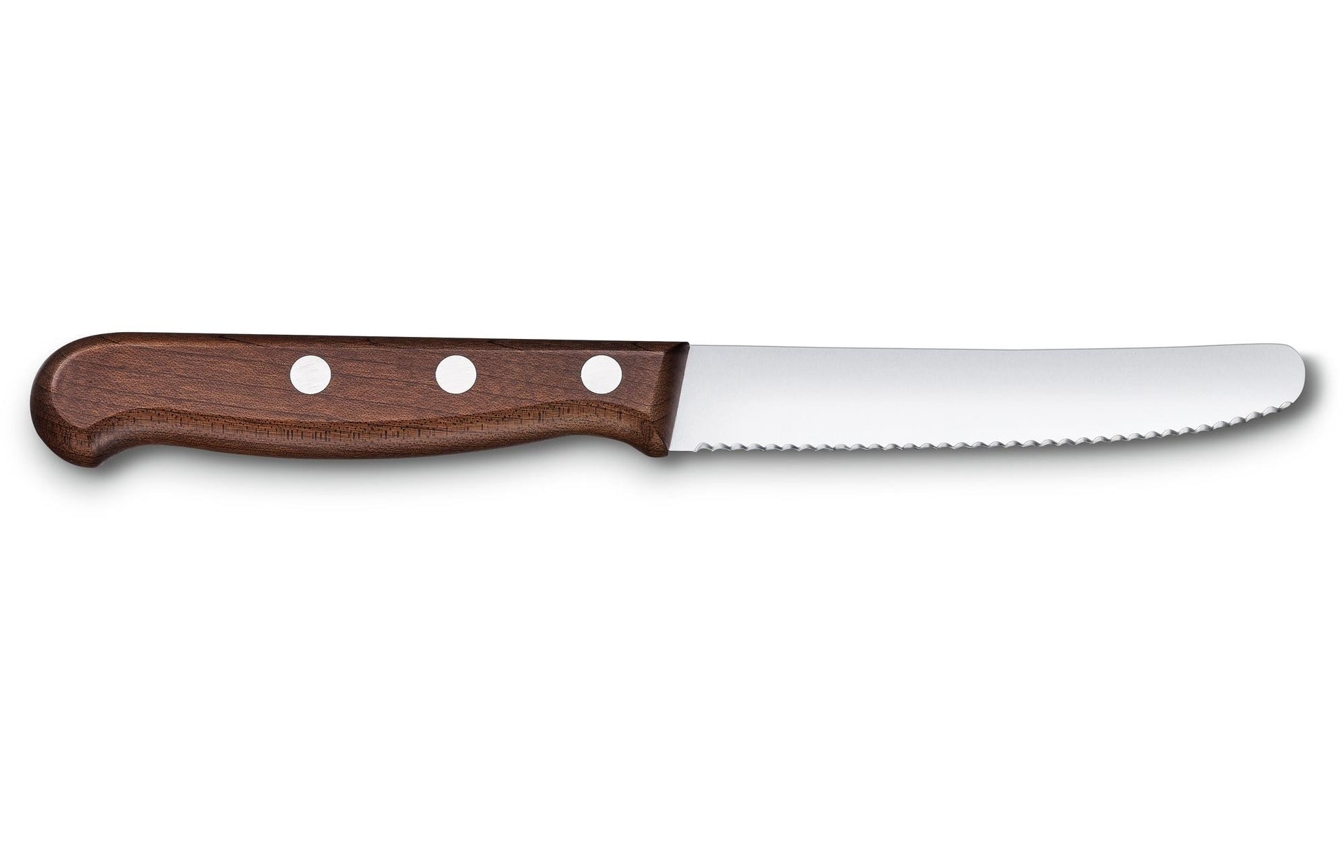 Victorinox Gemüsemesser 11 cm, Edelstahlklinge, Ahorngriff, Braun