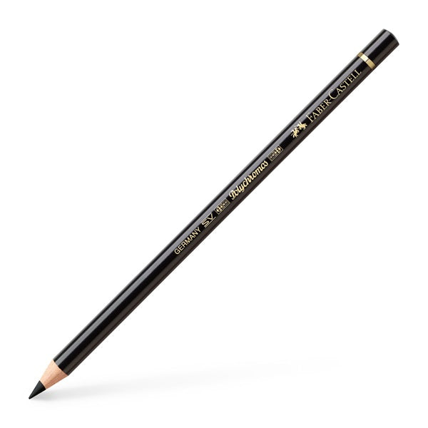 Faber-Castell Buntstifte Polychromos – Einzelstift Schwarz, wisch- und wasserfest