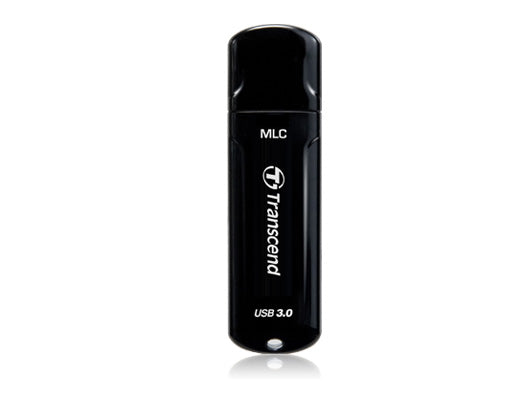 Transcend JetFlash 750 USB-Stick – 64 GB, USB 3.0, MLC, Schwarz