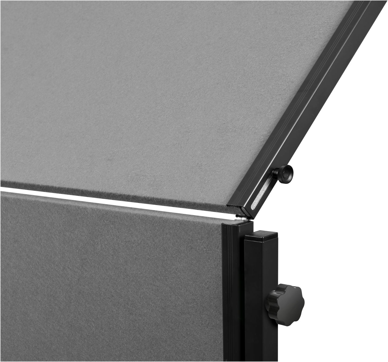 Legamaster Moderationswand Premium Plus – Filz, mit Rollen, doppelseitig – 120 × 150 cm – Grau, Alurahmen