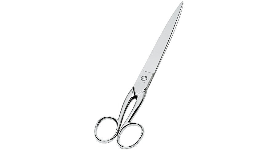 Wedo Universalschere – 23,0 cm, Stahl, für Rechts- und Linkshänder, spitz, Metall, Silber
