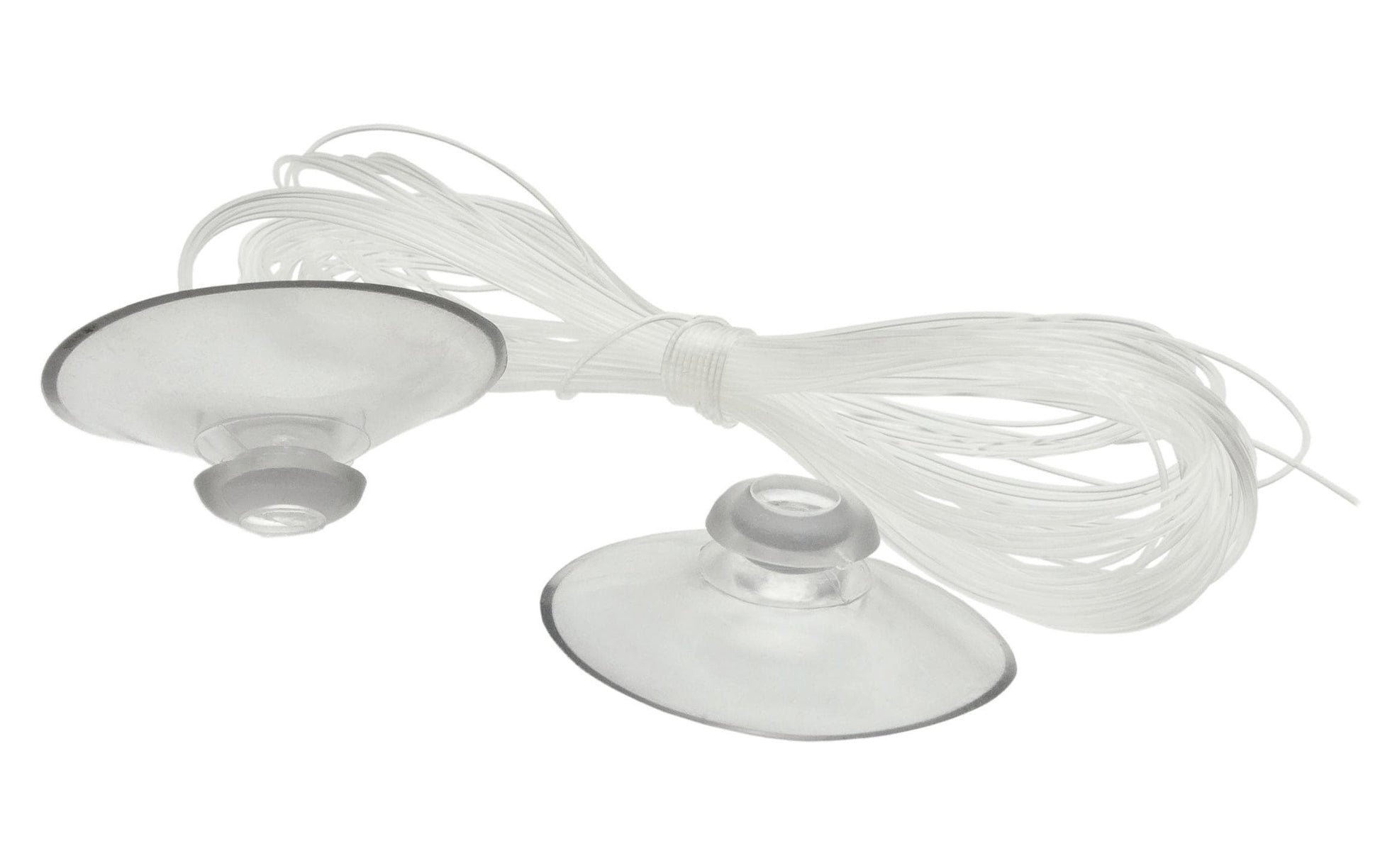 PartyDeco Saugnäpfe mit Nylonschnur – transparent – Ø 4 cm – Nylon – 6 Stk