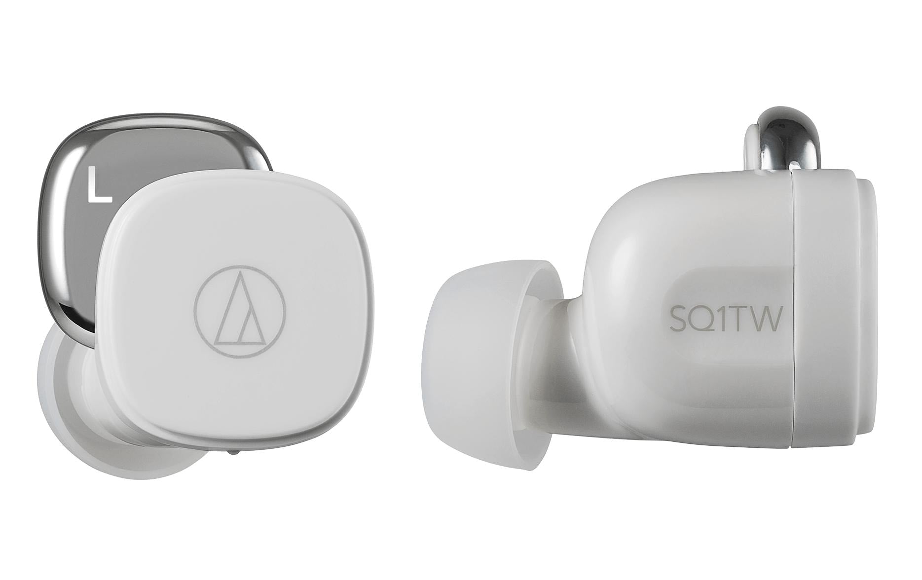 Audio-Technica ATH-SQ1TWWH – True Wireless In-Ear Kopfhörer – IPX4 – weiss – bis 13,5 h
