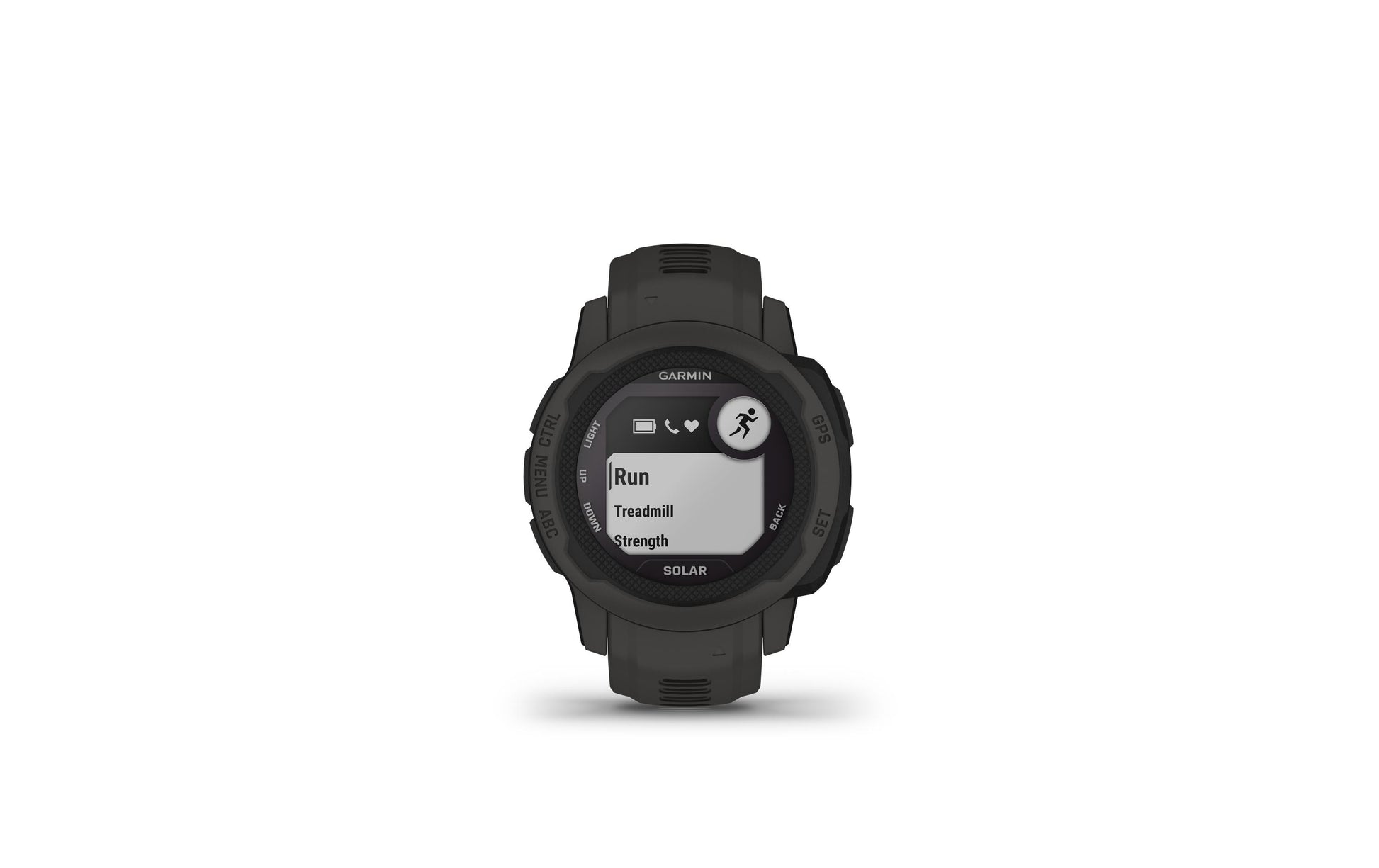 Garmin Instinct 2S Solar 40 mm GPS – Polymer Graphit, Sportarmband, 100 m, für Android, iOS