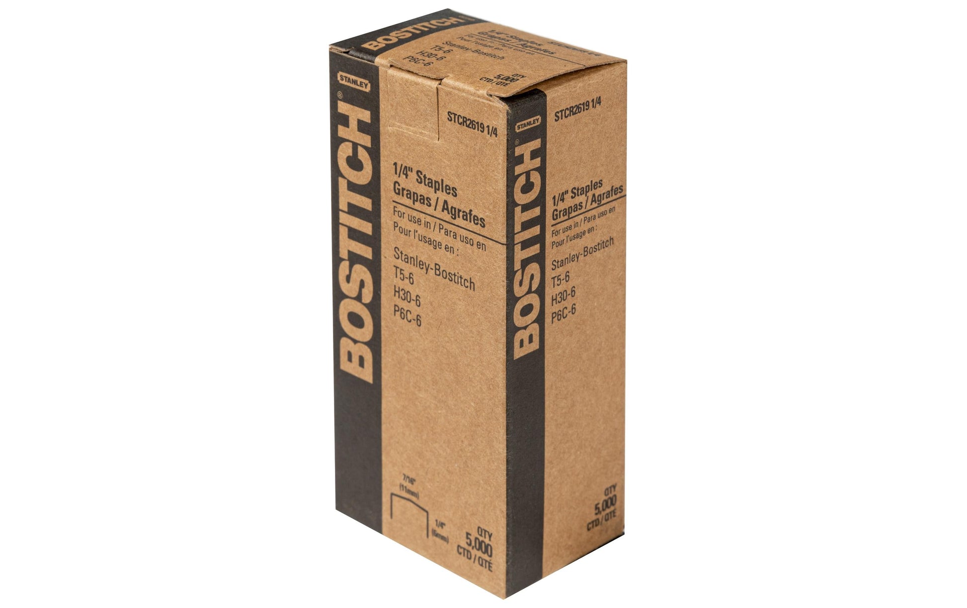 Bostitch Heftklammern – 6 mm – Metall, silber – 5000 Stk.
