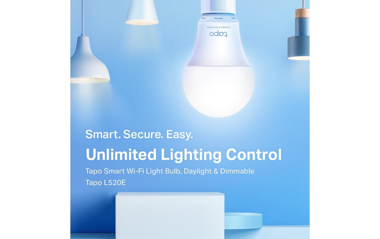 TP-Link Tapo Intelligentes Leuchtmittel – dimmbar, für WLAN, weiss