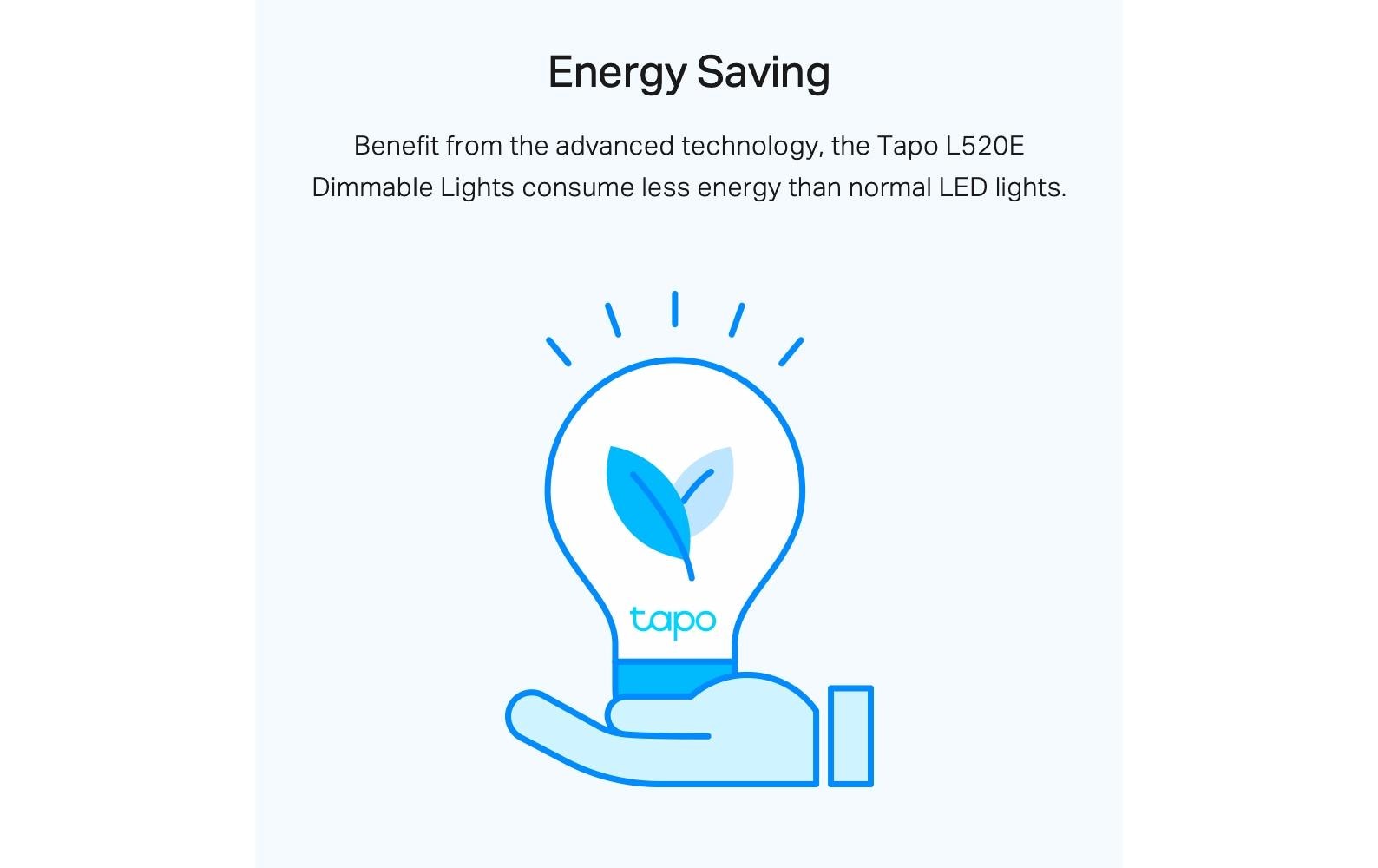 TP-Link Tapo Intelligentes Leuchtmittel – dimmbar, für WLAN, weiss