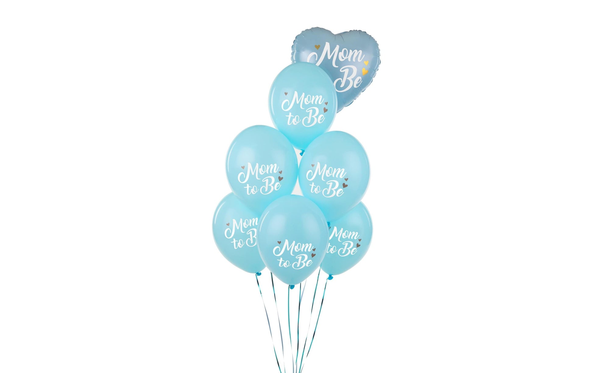 PartyDeco Luftballons Babyshower – Blau – Ø 30 cm – Latex – 6 Stk