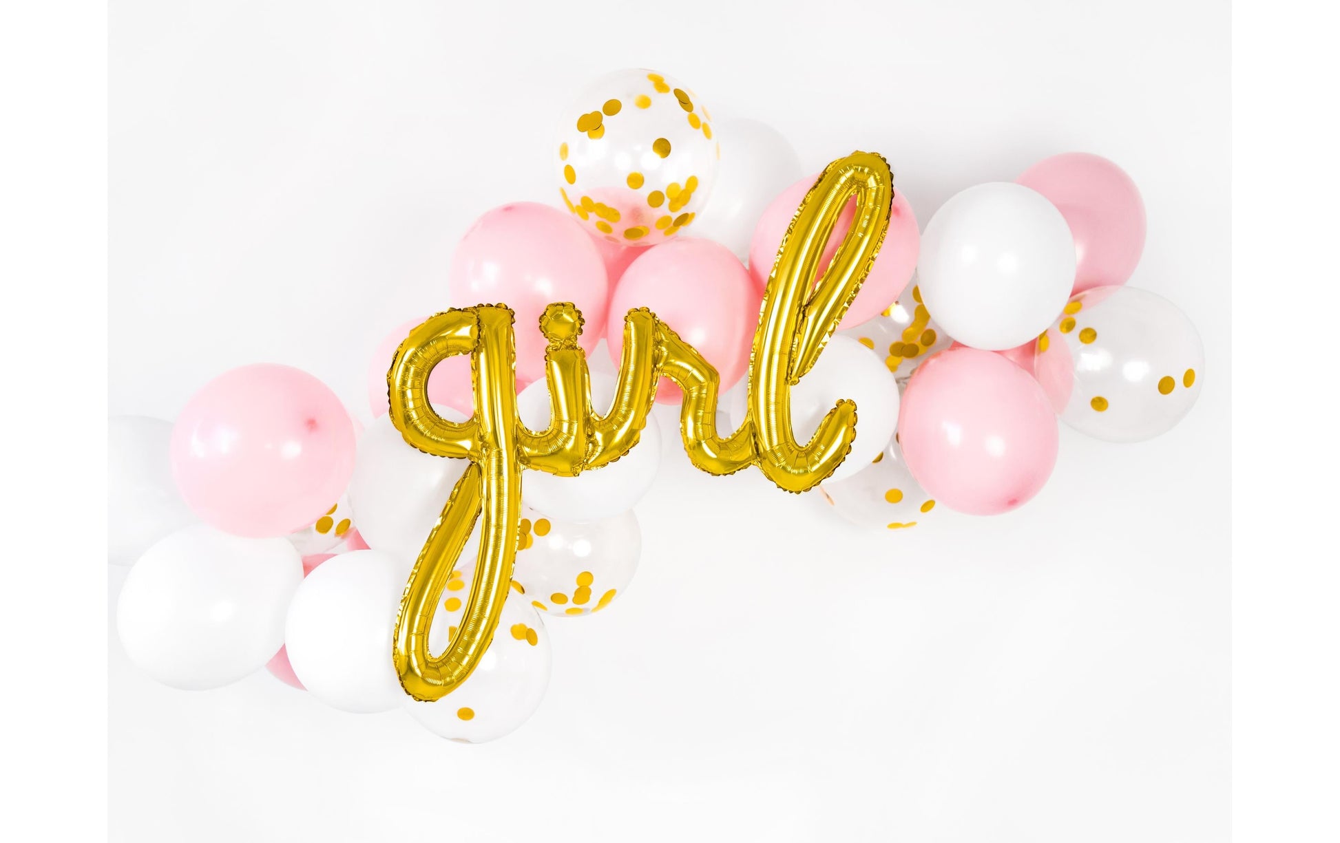 PartyDeco Folienballon Babyshower – Gold – 77 × 70 cm – 1 Stk