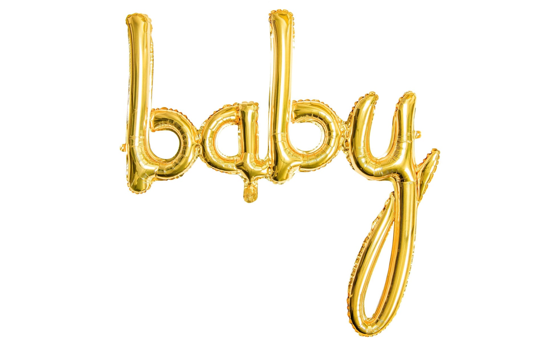 PartyDeco Folienballon Babyshower – Gold – 73,5 × 75,5 cm – 1 Stk