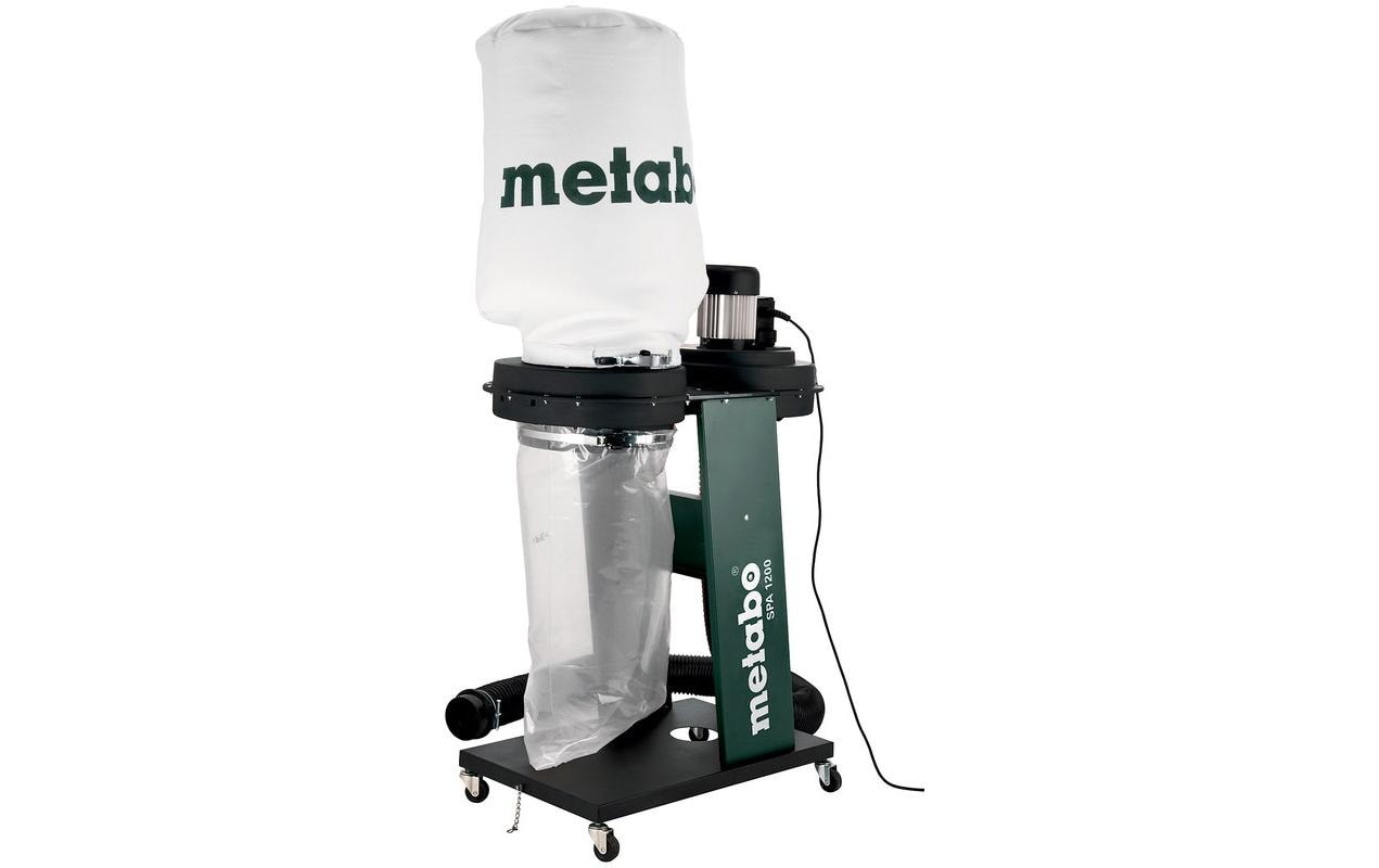 Metabo Späneabsauganlage SPA 1200 – 550 W, 65 l, Netzbetrieb, Schlauch 2,5 m
