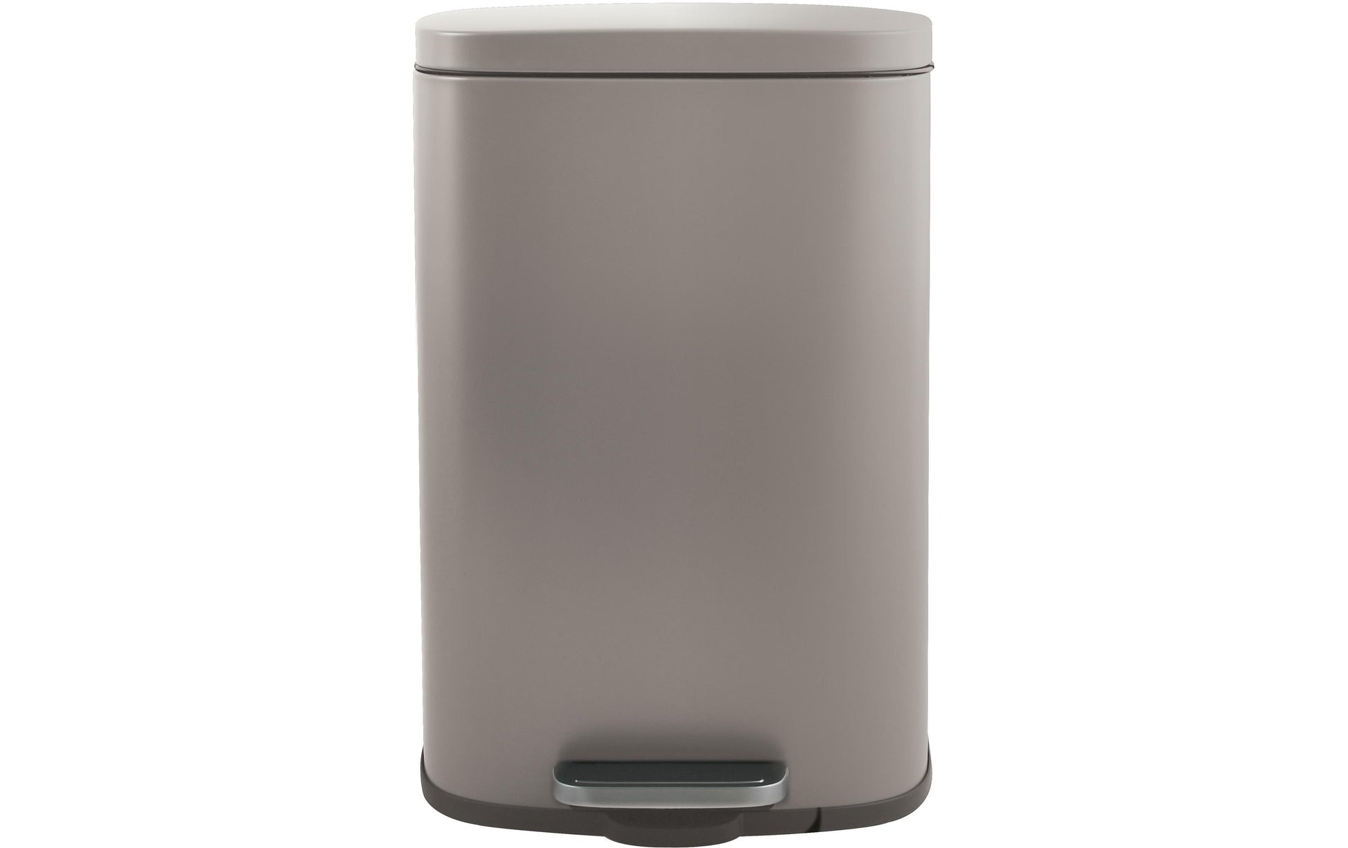 MSV Spirella Treteimer AKIRA – 30 l – Stahl, rechteckig – taupe