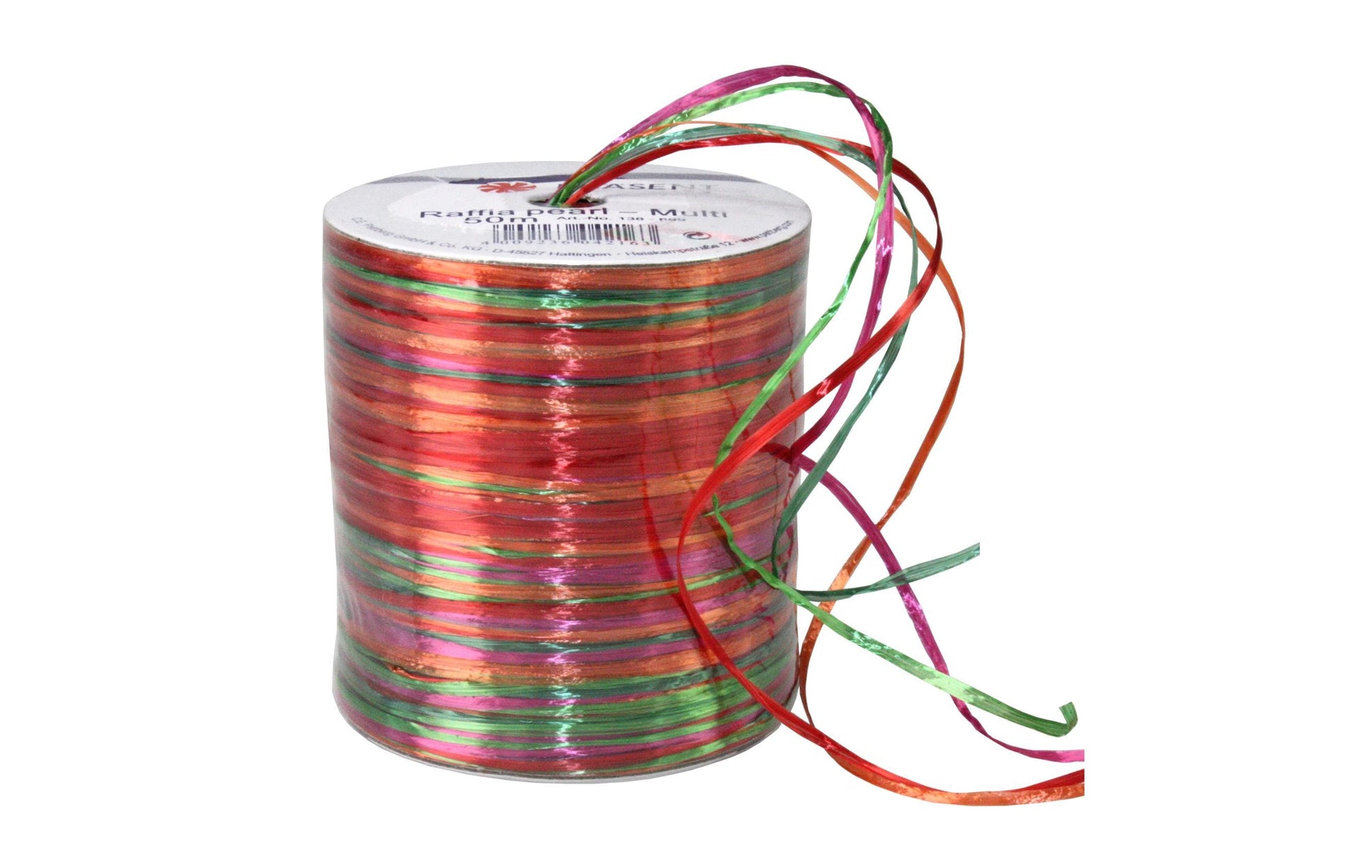 Pattberg Geschenkband Viskose mehrfarbig – 2 mm × 50 m