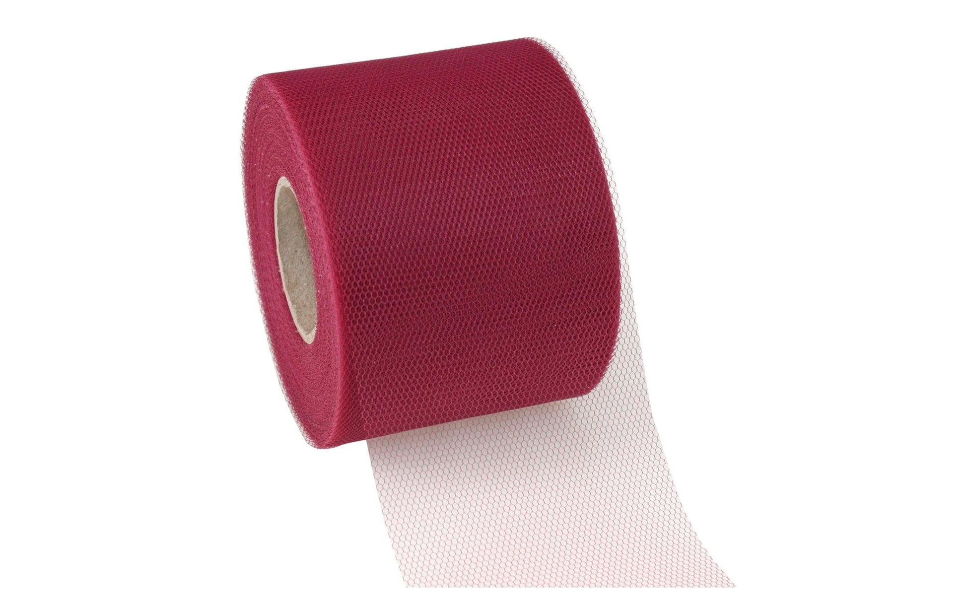 Pattberg Geschenkband Verona Tüll Bordeaux – 72 mm × 50 m