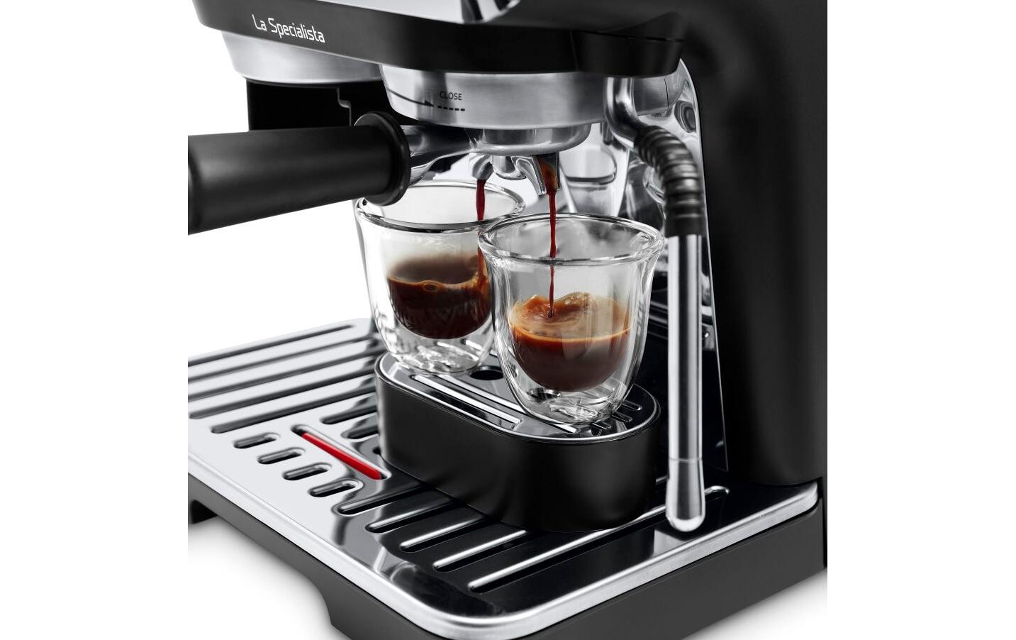 De’Longhi La Specialista Arte Siebträgermaschine – 15 bar, 1,5 l, Silber