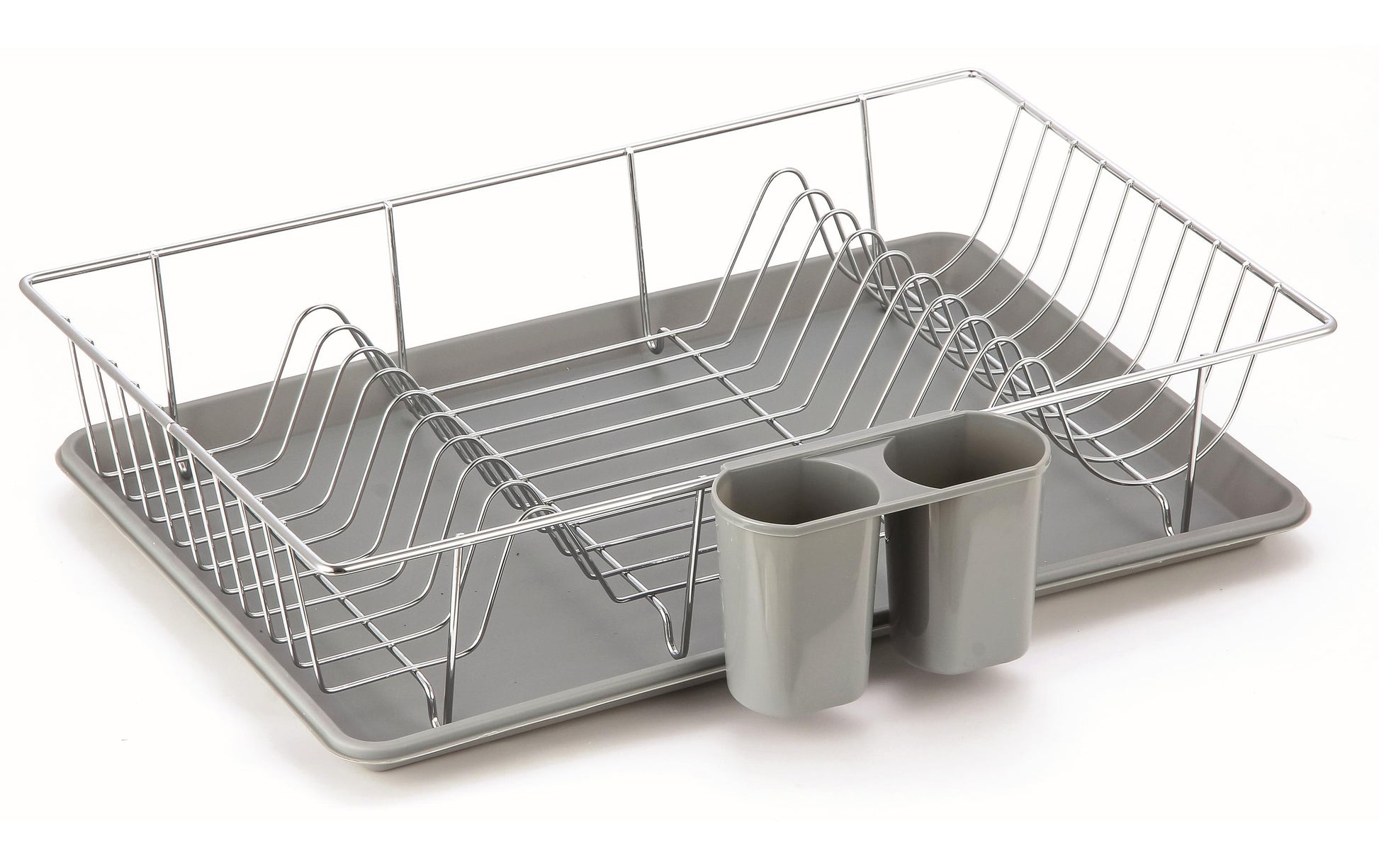MSV Abtropfer 48 × 30 × 10 cm, Edelstahl/Polypropylen (PP), Grau