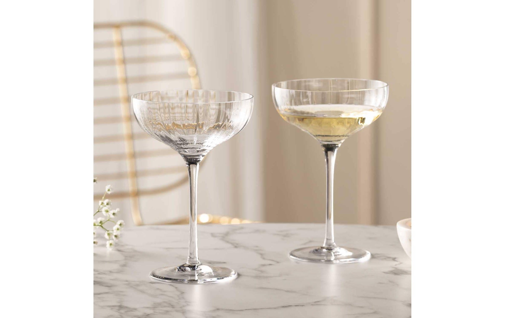Leonardo Poesia Champagnerschale – 0,26 l, Kristallglas, klar, spülmaschinenfest, 6 Stück