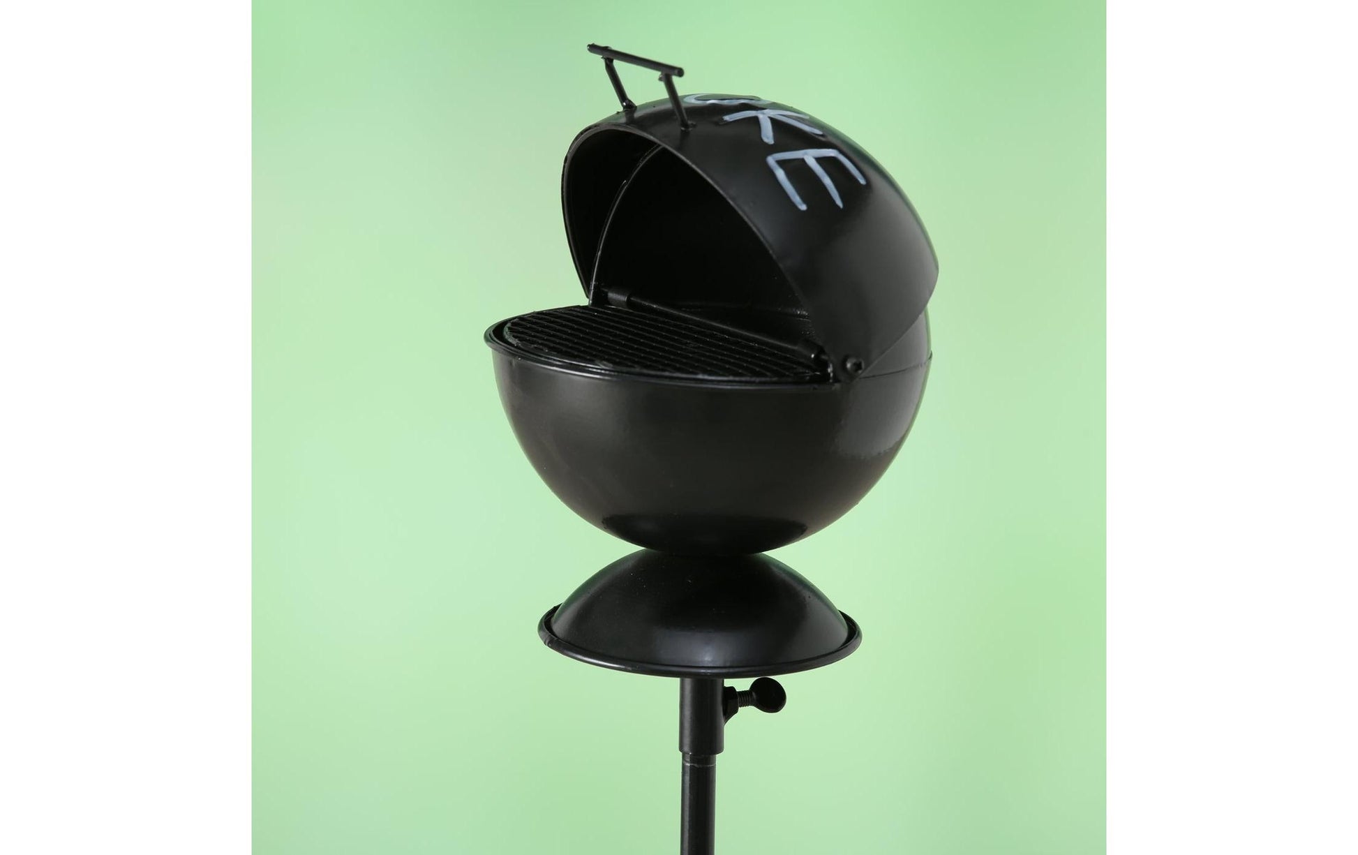 Boltze Standascher – Eisen, rund – schwarz/weiss – Ø 13 × 113 cm
