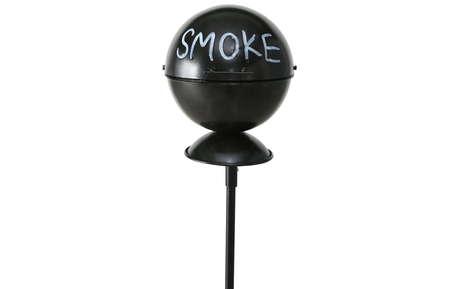 Boltze Standascher – Eisen, rund – schwarz/weiss – Ø 13 × 113 cm