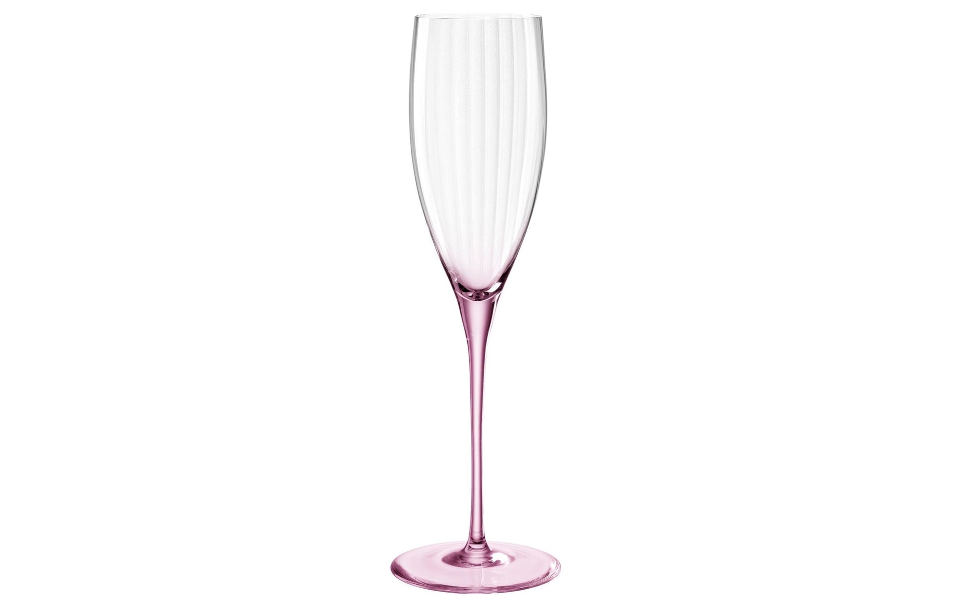LEONARDO POESIA Sektglas – 0,25 l, Kristallglas, Rosa, Spülmaschinenfest, Bruchfest, 6 Stück