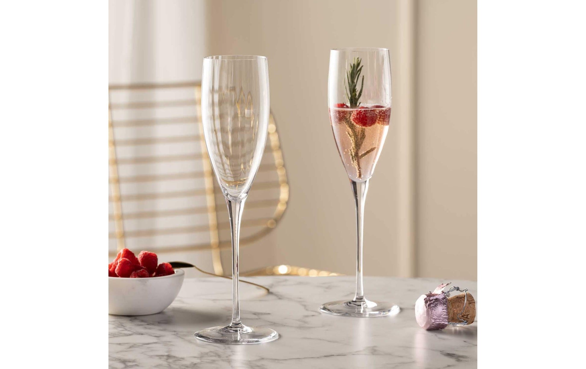 LEONARDO Sektglas – 0,25 l, Kristallglas, Transparent, spülmaschinenfest, 6 Stück