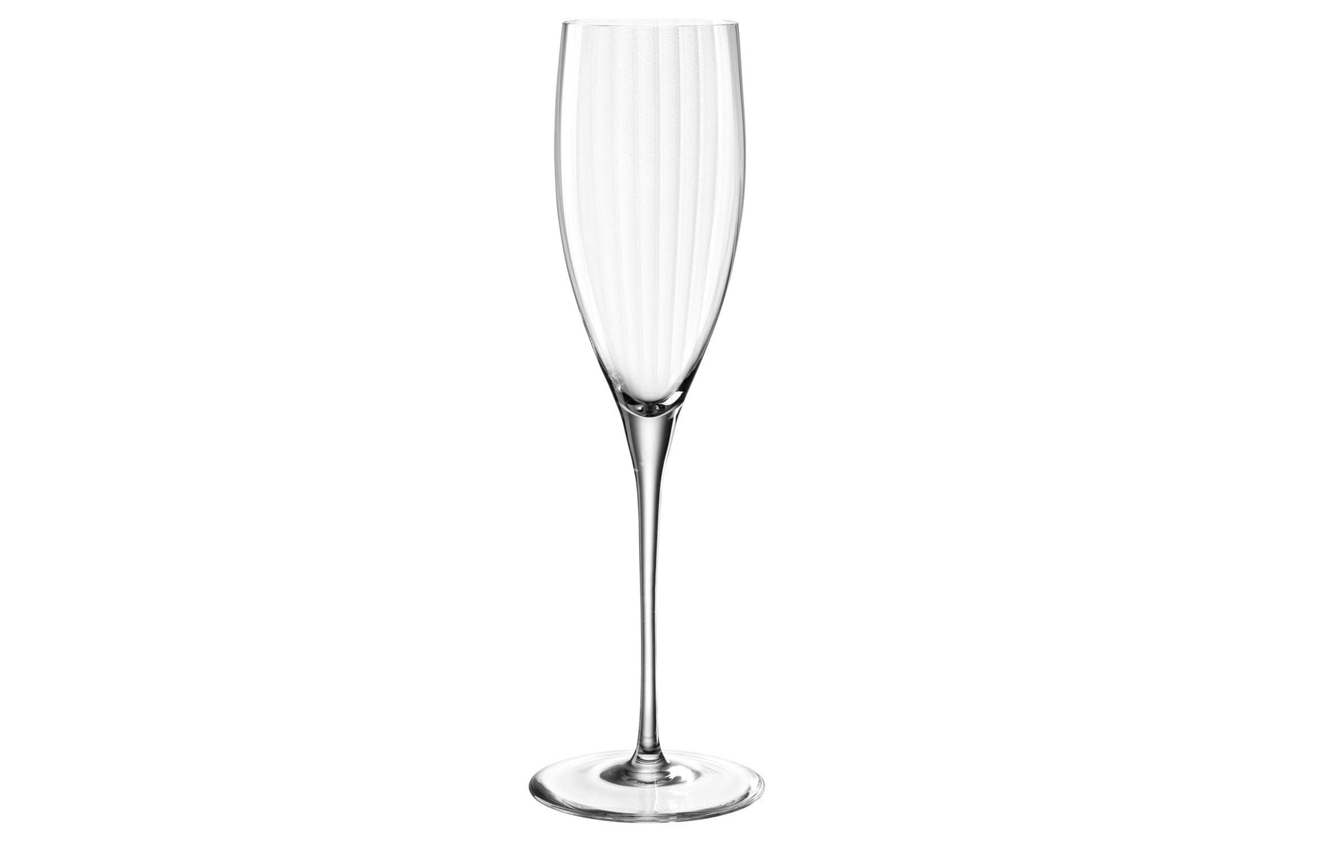 LEONARDO Sektglas – 0,25 l, Kristallglas, Transparent, spülmaschinenfest, 6 Stück